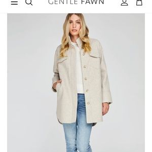 Gentle Fawn Gray Wesley Shacket Size S